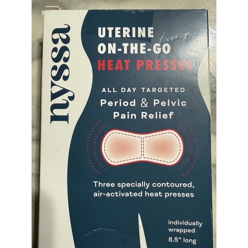 Nyssa 8.5" Uterine Reusable Ice/ Heat Pack For Period Pelvic Pain Relief 2 Pack
